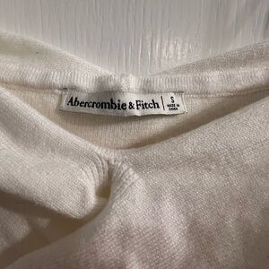 Abercrombie & Fitch White Sleeveless Mini Dress